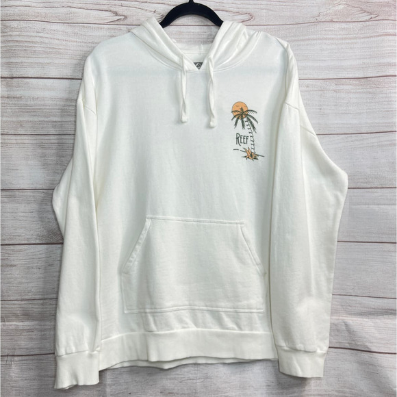 Reef Tops - Reef Trops Boyfriend Hooded Fleece Sweatshirt Women's Size Medium